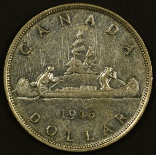 Canada,  1946 Silver $1 Dollar - Collector Grade
