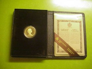 1981 Canada $100 Dollar Gold Anthem Commemorative GOLD Proof 1/2 OUNCE 2