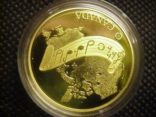 1981 Canada $100 Dollar Gold Anthem Commemorative GOLD Proof 1/2 OUNCE 6