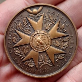 Xrare French Historical Bronze Medal Napoleon - Legion Of Honor By Jaley / Denon