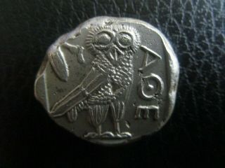 Attica,  Athens Silver Tetradrachm (454 - 404 B.  C).  17.  24 Gm.