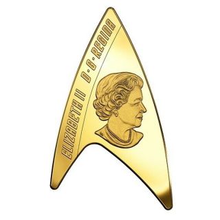 2016 Royal Canadian $200 Star Trek™ Delta Coin.  9999 Pure Gold Proof Coin 3