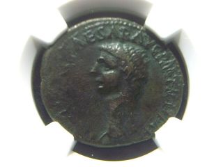 Ae As Of Roman Emperor Claudius,  41 - 54 Ad Constantia Reverse Ngc Vf 0009