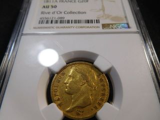 E8 France Napoleon I 1811 - A Gold 20 Francs Ngc Au - 50