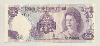 Cayman Islands - 40 Dollars - 1974 (nd 1981) - Pick 9a,  Unc.
