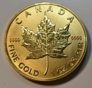 Canada 2006 Maple Leaf 1 oz.  9999 fine gold $50.  bullion coin 2