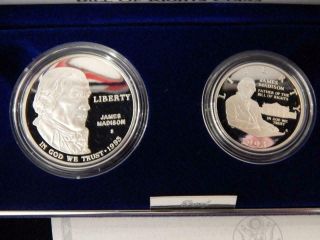1993 - S Bill Of Rights Gem Proof Silver And Half Dollar Coins Ogp Mf - 2154