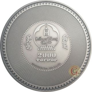 KALACHAKRA MANDALA Archeology Symbolism 3 Oz Silver Coin 2