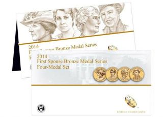 2014 First Spouse Bronze Medal Series Four - Medal Set