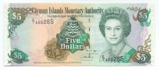 Cayman Islands 5 Dollars 1991,  P - 12
