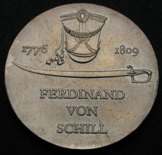 Germany (ddr) 5 Mark 1976 - Copper/nickel - Ferdinand Von Schill - Aunc - 3548