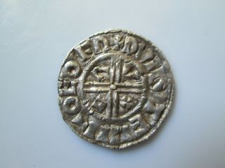 ENGLAND 11 century Anglo - Saxon penny,  Aethelred II PVILVTEL MO EOFN 2