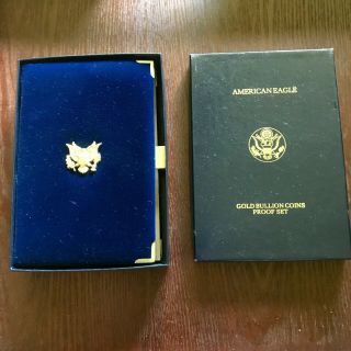 1989 AMERICAN EAGLE GOLD BULLION 4 - COIN PROOF SET IN CASE WITH 4