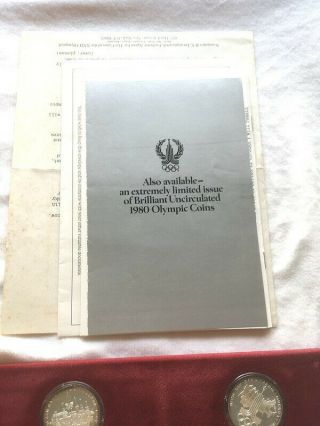 1980 MOSCOW OLYMPIC 28 silver coin PROOF SET 4