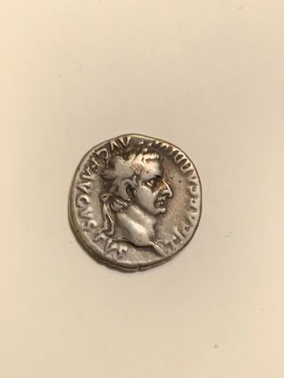 Tiberius Ar Denarius Silver Roman Coin 17 - 37 Ad