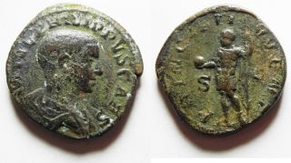 Zurqieh - As9167 - Philip Ii.  As Caesar,  Ad 244 - 247.  Æ Sestertius