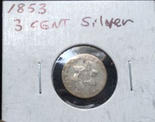1853 3cs Three Cent Silver