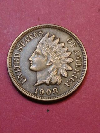 1908 Xf,  Indian Head Penny 45