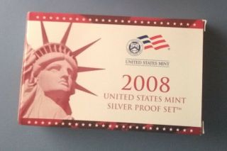 United States 2008 Silver Proof Set Boxed