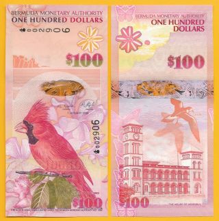 Bermuda 100 Dollars P - 62 2009 Unc Banknote