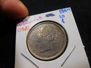 O102 Canada Brunswick 1864 20 Cents