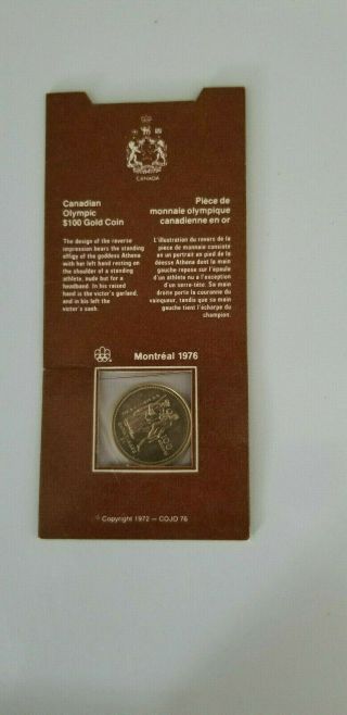 100 Dollars Canada Gold 1976 (14 Karat)