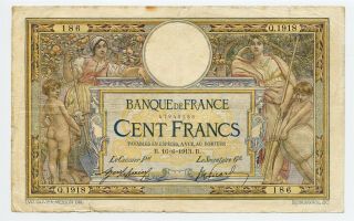 France 1913 100 Francs P 71a - Pvv