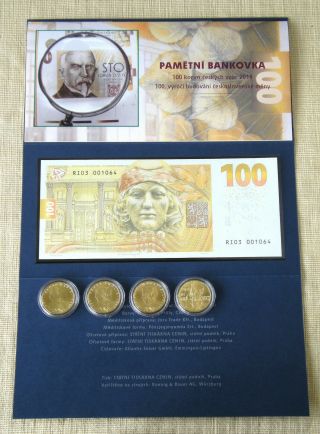 100 Korun 2019 - Alois Rasin - First Czech Commemorative Banknote,  UNC 2