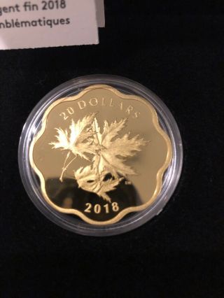 Canadian 2018 Iconic Maple Leaves $20 Silver Coin 3