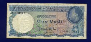 Ghana 1 Cedi 1965 Pic5 Fine/vf Es - 2
