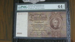 1936 1000 Reichsmark Pmg 64