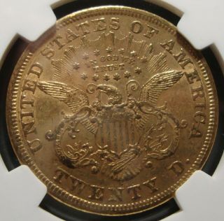 Semi - key Date 1869 - S $20 Gold Liberty Head Double Eagle - NGC AU - 55 3