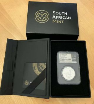 2017 South Africa 1oz Platinum Krugerrand Proof NGC PF70 Ultra Cameo 50th Annive 3