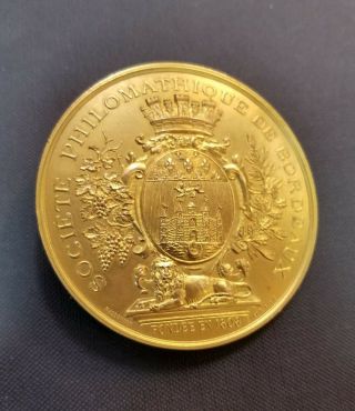 France,  Bordeaux Société Philomathique,  Medal,  Fondee En 1808