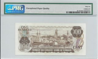 1975 $100 Bank of Canada Signatures Lawson & Bouey - PMG 66EPQ 2