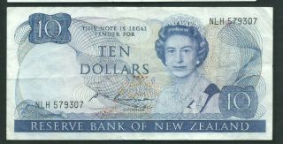 Zealand 1985 - 89 10 Dollars P 172b Circulated