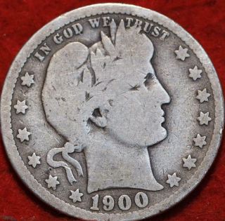 1900 Philadelphia Silver Barber Quarter