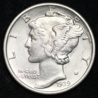 Uncirculated 1939 - S Mercury Silver Dime