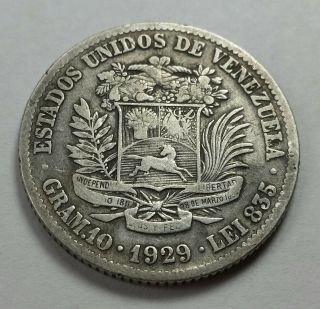 1929 Venezuela 2 Bolivares
