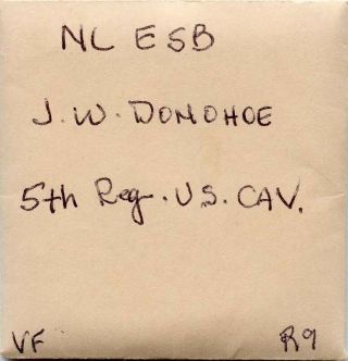 J.  W.  Donohoe Sutler Token - 5th United States Cavalry - US - 5b - 5B R9 - NGC XF Det 5