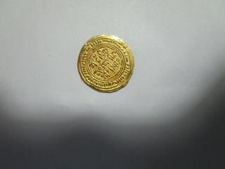 1099 - 1138 AD ARWA bint AHMAD QUEEN YEMEN SULAYHID DYNASTY GOLD 1/2 DINAR 2