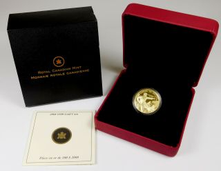 2008 Canada $100 Proof 14k Gold Coin - 200th Anniversary Of Descending The Fraser