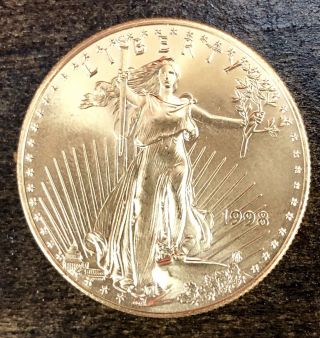American Eagle Gold Coin - 1 Oz.  - $50 - Bu - " Walking Liberty " 1998