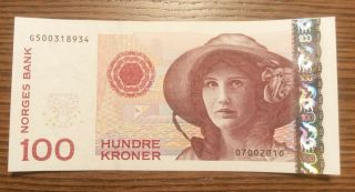 Norway 2010 100 Kroner Aunc