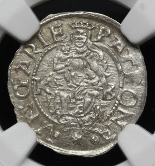 Hungary.  Silver Denar,  Maximilian Ii,  1568 - Kb,  Ngc Ms63