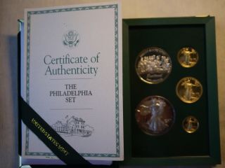 1993 - P Us Gold And Silver - The Philadelphia Set,  Us