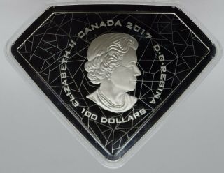 Canada 2017 $100 - Superman Shield 10 OZ Silver Coin DC Comics Originals 6