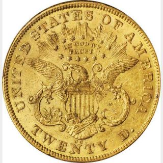 1874 - CC $20 PCGS AU 55 ALMOST UNCIRCULATED CARSON CITY LIBERTY GOLD DOUBLE EAGLE 2