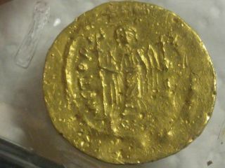 582 - 602 AD VF Maurice Tiberius Roman Byzantine Empire Gold Solidus 3