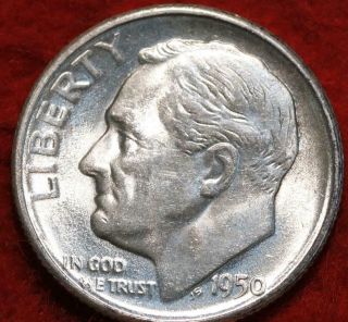 Uncirculated 1950 - S San Francisco Silver Roosevelt Dime